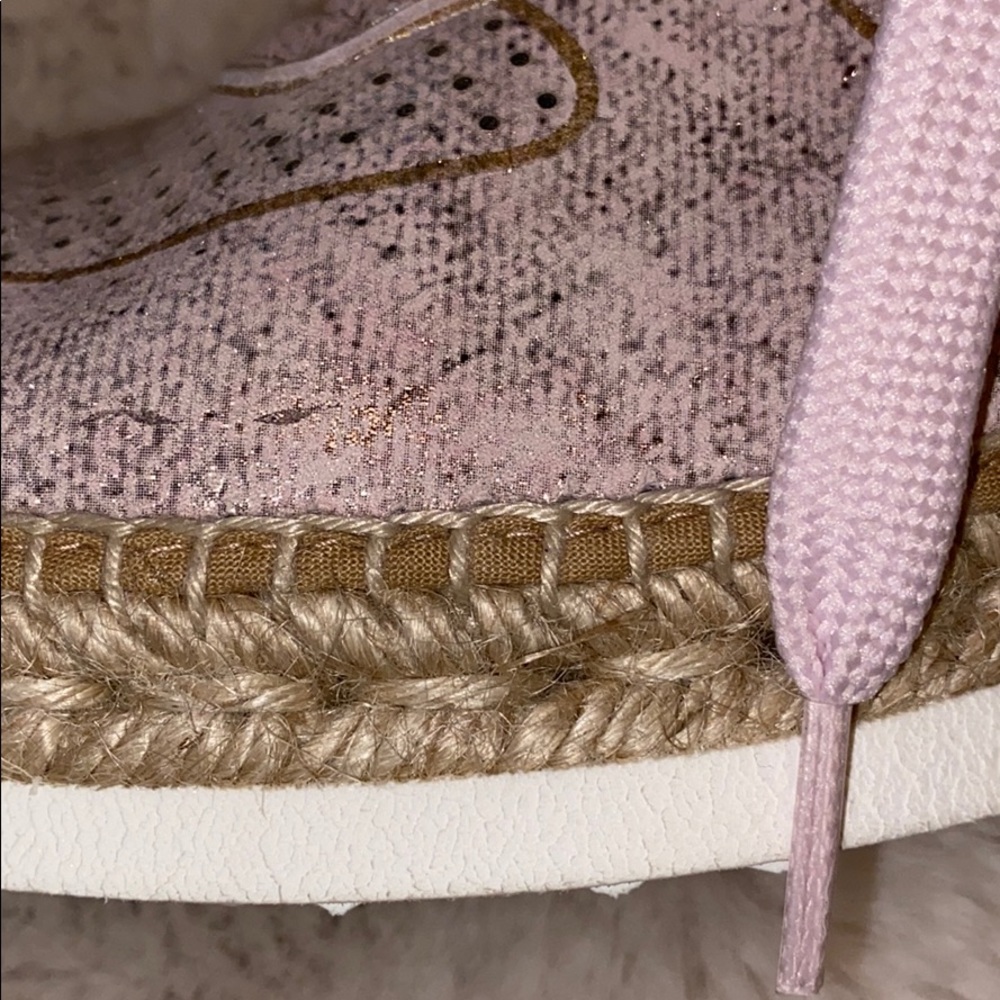 KANNA PINK IRIDESCENT Espadrille Sneakers - Picture 4 of 10
